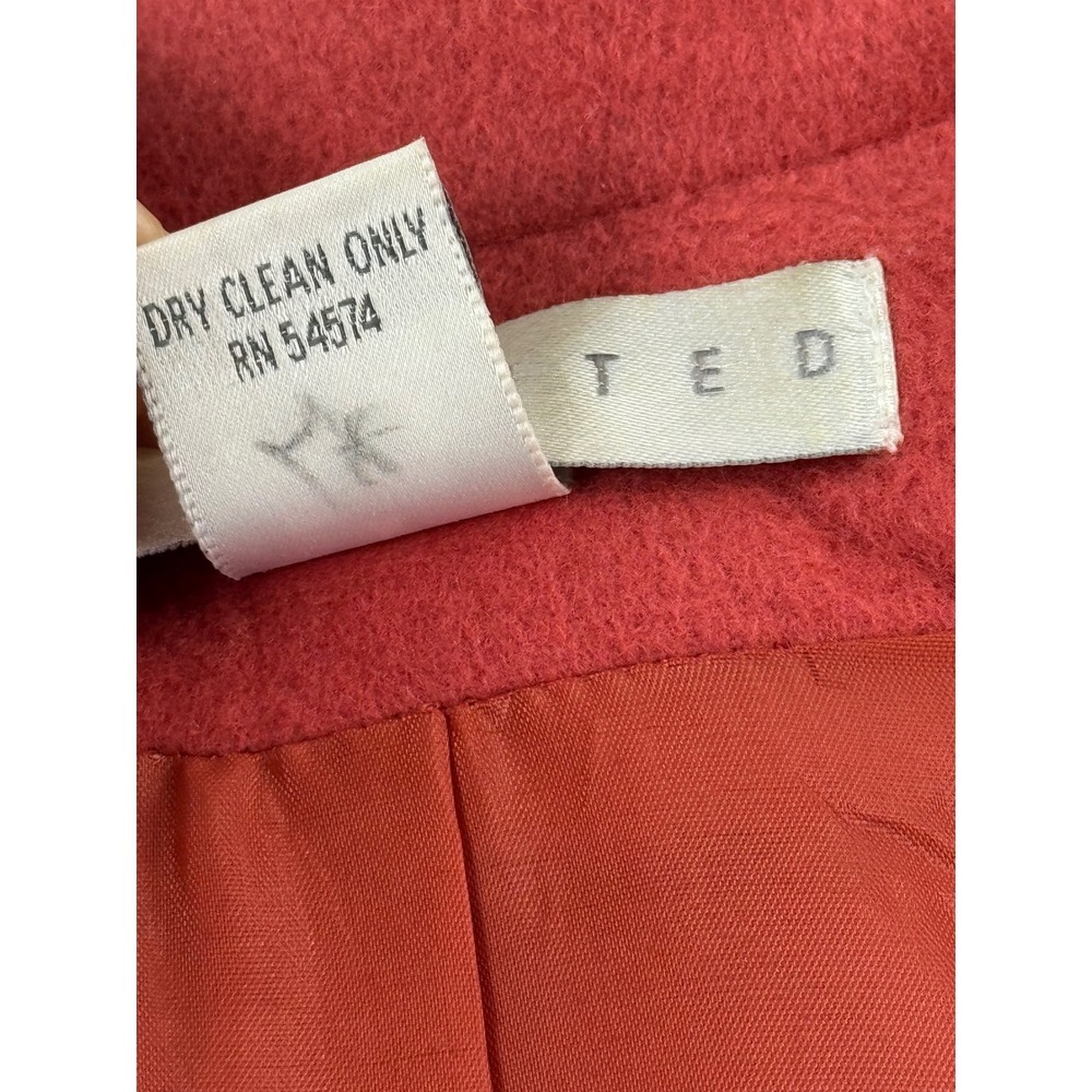 The Limited Wool Cashmere Blend Blazer Jacket Coral Pink Vintage Oversized Sz M - Picture 7 of 9